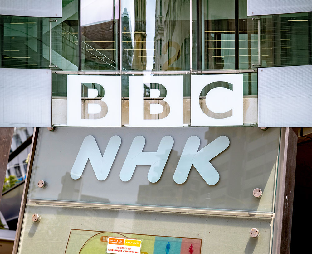 Who trusts public service broadcasters in Japan and the UK?